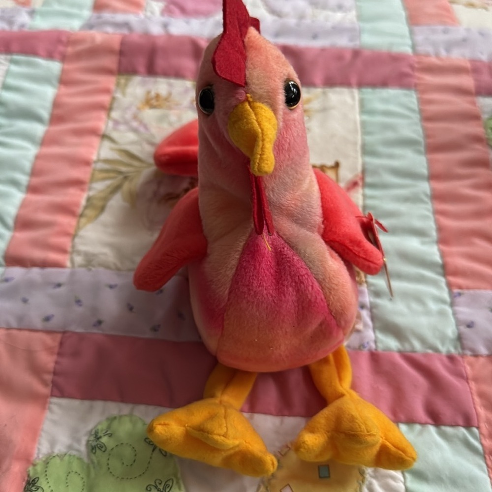 Ty Beanie Baby STRUT the Rooster 1996 Collectible - Picture 2 of 7
